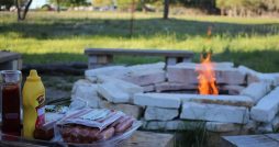 fire pit serving area